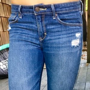 Abercrombie Torn Boot Cut Jeans